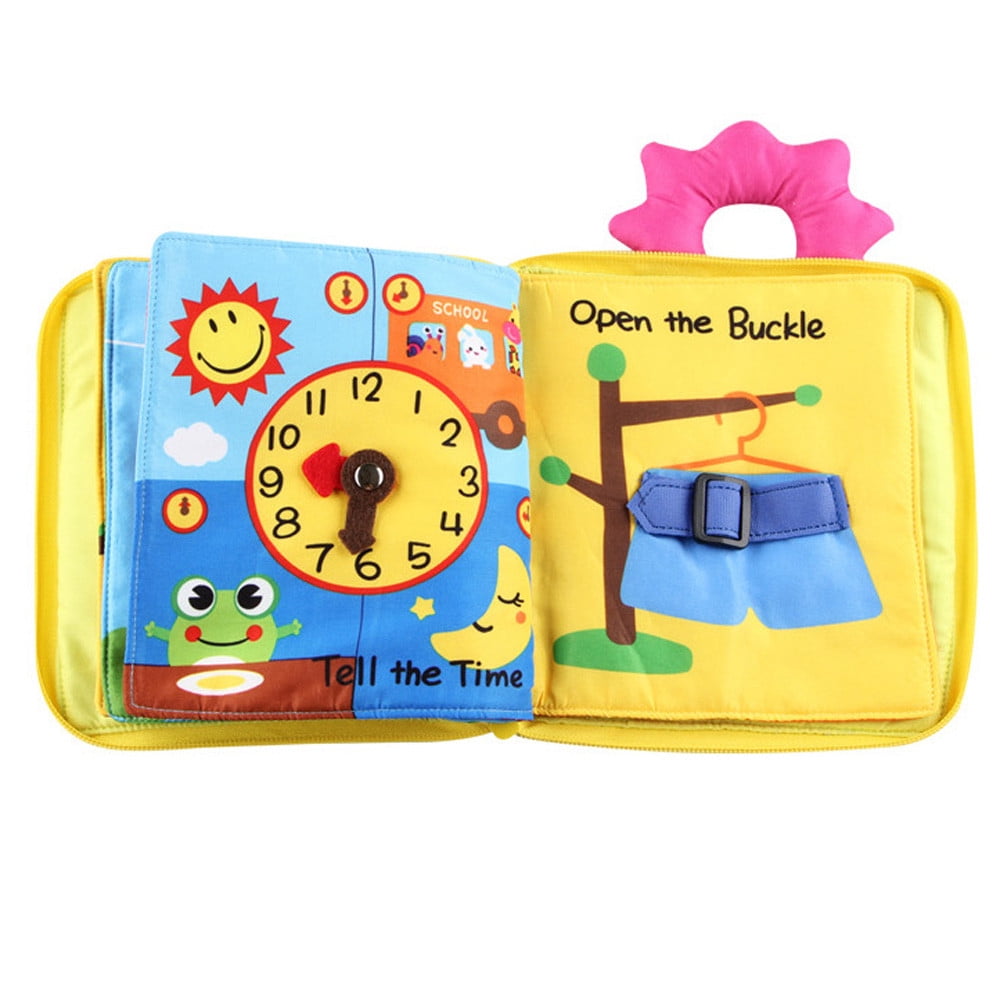 Baby Cloth Books Kids Intelligence Development Flashcard Pictures Cognize Book 