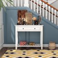 thumbnail image 4 of Homylin Console Table with Drawer, Narrow Wood Accent Sofa Table Entryway Table with Shelf, for Front Hall, Hallway, Living Room, Entry Way, Couch, Kitchen, Foyer, 4 of 9