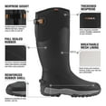 thumbnail image 5 of HISEA Rubber Rain Boots for Men Insulated Hunting Boots Waterproof Neoprene Work Boot for Farming Fishing, 5 of 6