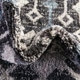 thumbnail image 4 of Unique Loom Eco Trellis Collection Area Rug - Native (4' x 6' Rectangle Charcoal Gray/Light Blue), 4 of 7