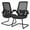 Black, variant on Magshion Set of 2 Ergonomic Office Chair, Reception Seat with Lumbar Support & Flip-Up Arms for Waiting Room, Red