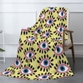 thumbnail image 3 of XMXT Flannel Warm Throw Blanket, Beautiful Evil Eyes Bedroom Decor Blankets for Bed Couch Living Room, 50 x 70 inches, 3 of 9