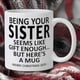 thumbnail image 1 of Taza de café de cerámica de 325 ml | Diseño original con letras del alfabeto | Apto para microondas y lavavajillas | Regalo único para militares, hombres, mujeres, familiares, amigos, compañeros, 1 of 5