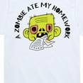 thumbnail image 3 of Instant Message - A Zombie Ate My Homework - Toddler & Youth Short Sleeve Graphic T-Shirt, 3 of 6