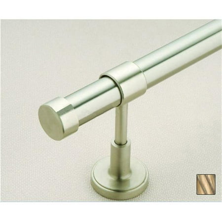 - Palas 1016 Curtain Rod Set - 1.25 in. - Oxidized Brass - 94 in.