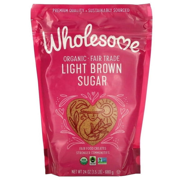 Wholesome Organic Light Brown Sugar 1.5 lbs