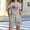 Gray, variant on Girls 4th of July Outfit Patriotic Summer 2 Piece Set USA Flag Heart Print Short Sleeve T-Shirt and Shorts - Pink,Size 7-8 T