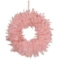 thumbnail image 2 of Northlight Glittered Feathers Small Artificial Christmas Wreath - 14.5" - Unlit - Pink, 2 of 5