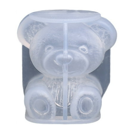 

TAONMEISU Bear Ice Mold | Silicone Bear Shaped Ice Cube Mold | Lovely Diy Drink Ice Coffee Juice Cocktail Ice Ball Maker Teddy Bear Mold for Cake Decoration Candy Jelly Foundant