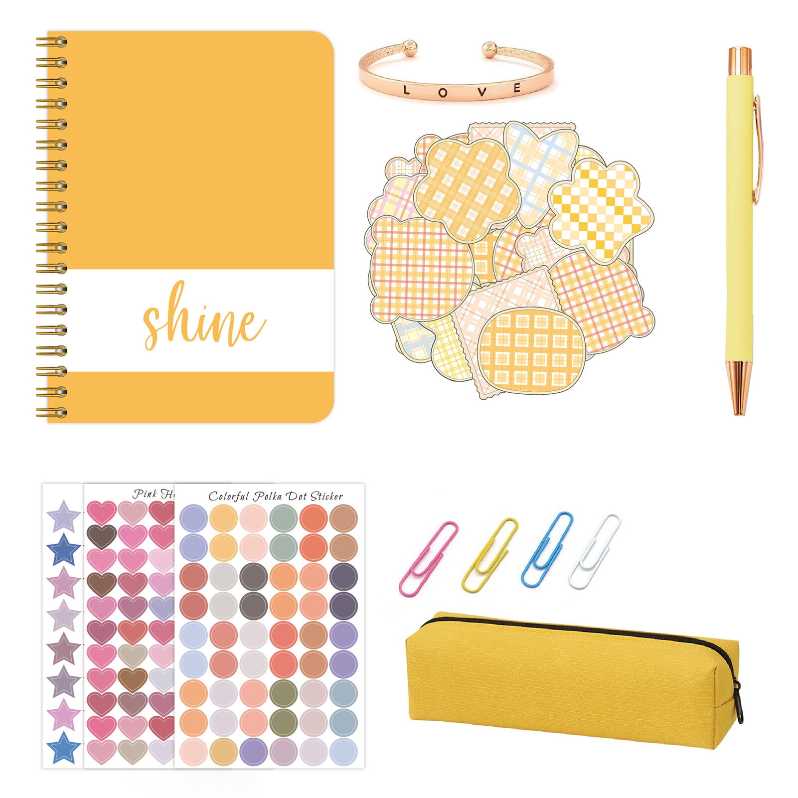 Kit de Diario DIY Yeacher cuaderno de notas álbum de recortes color ...