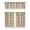 White-543, variant on Fresh Pineapple Tier and Valance Kitchen Curtains Set, Hawaiian Tropical Fruit Window Drapes, Exotic Plant Pattern Curtains for Sunshine Summer Kitchen or Office Decor