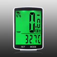 thumbnail image 1 of Computadora de bicicleta con pantalla LCD multifuncional, inalámbrica, resistente a la lluvia, velocímetro, odómetro, para ciclismo, 2,8 pulgadas, resistente al agua, 1 unidad, color negro, 1 of 5