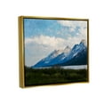 thumbnail image 4 of Stupell Industries Mountain & River Landscape Landscape Painting Gold Floater Framed Canvas Art Print Wall Art, 31 x 25, 4 of 10