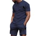 thumbnail image 4 of 2024 new summer men‘s sportswear suit short-sleeved T-shirt popular casual fashion, 4 of 7
