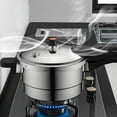 thumbnail image 1 of Pressure Canner, Stainless Steel Aluminum Polished Multifunctional Pressure Pot with Steaming Rack for Electric Gas Induction, 1 of 8