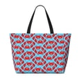 thumbnail image 2 of Disketp Cartoon Crabs Bolsa de Playa de Gran Capacidad, Bolso Impermeable y a Prueba de Arena para Mujer, Ideal para Playa, Piscina y Natación, 2 of 7