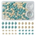 thumbnail image 1 of Jewelry Making Kits DIY Synthetic Turquoise Turtle & Starfish Stretch Bracelet Making Kits 13.5~18x13.5~14x4.5~8mm 26-27s, 1 of 5