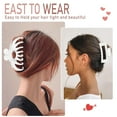 thumbnail image 3 of Hair Clips for Women 4.3 Inch Large Hair Claw Clips for Women Thin Thick Curly Hair, Big Matte Banana Clips,Strong Hold jaw clips,Neutral Colors, 3 of 14