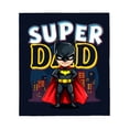 thumbnail image 2 of Durable Soft & Warm Flannel Blanket - Cozy Cartoon Super Dad Design for Sofa Travel Bed & Chair - Perfect for Family Comfort, 2 of 5