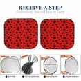 thumbnail image 6 of Wukai Ladybug Pattern Print Windshield Sun Shade, Car Front Window Shades Sunshade Cover Sun Visor Shield Block Automotive Interior Protector Blocks UV Rays-Small, 6 of 6