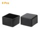 thumbnail image 3 of Capuchones para patas de silla Uxcell, protectores de piso de PVC antideslizantes 1-1/2"x1-1/2" 8, 3 of 6