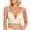 White, variant on Women's Deep V Underwire Bra, Bust Lifting & Gathering, Adjustable Thin Straps, Smooth Side Support Everyday Bra Coffee XL