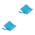 thumbnail image 4 of Greeniant Bolsa de almacenamiento Suministros de playa de fácil agarre Organizador de herramientas de artesanía Contenedor de carcasa resistente al Bolso Verde/Malla Azul 2piezas Greeniant CBP443996, 4 of 5