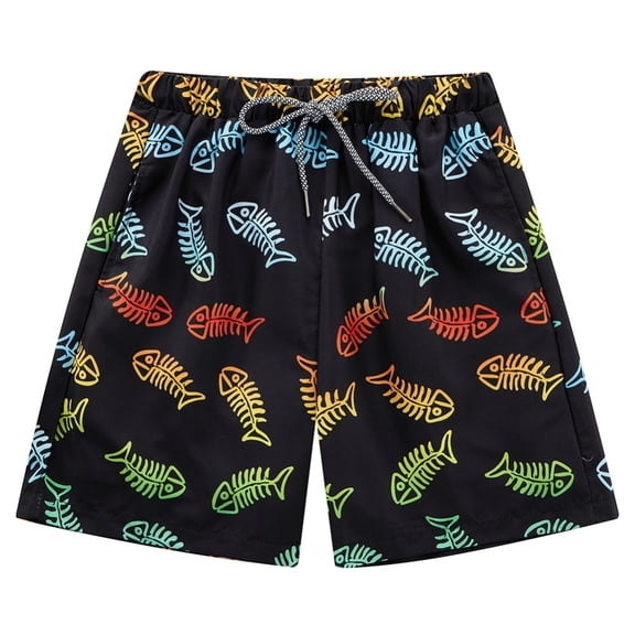 GYRATEDREAM Boys Swim Trunks Compression Boxer Brief Liner Bathing Suit Quick Dry Beach Swimsuit Shorts for 14-16T