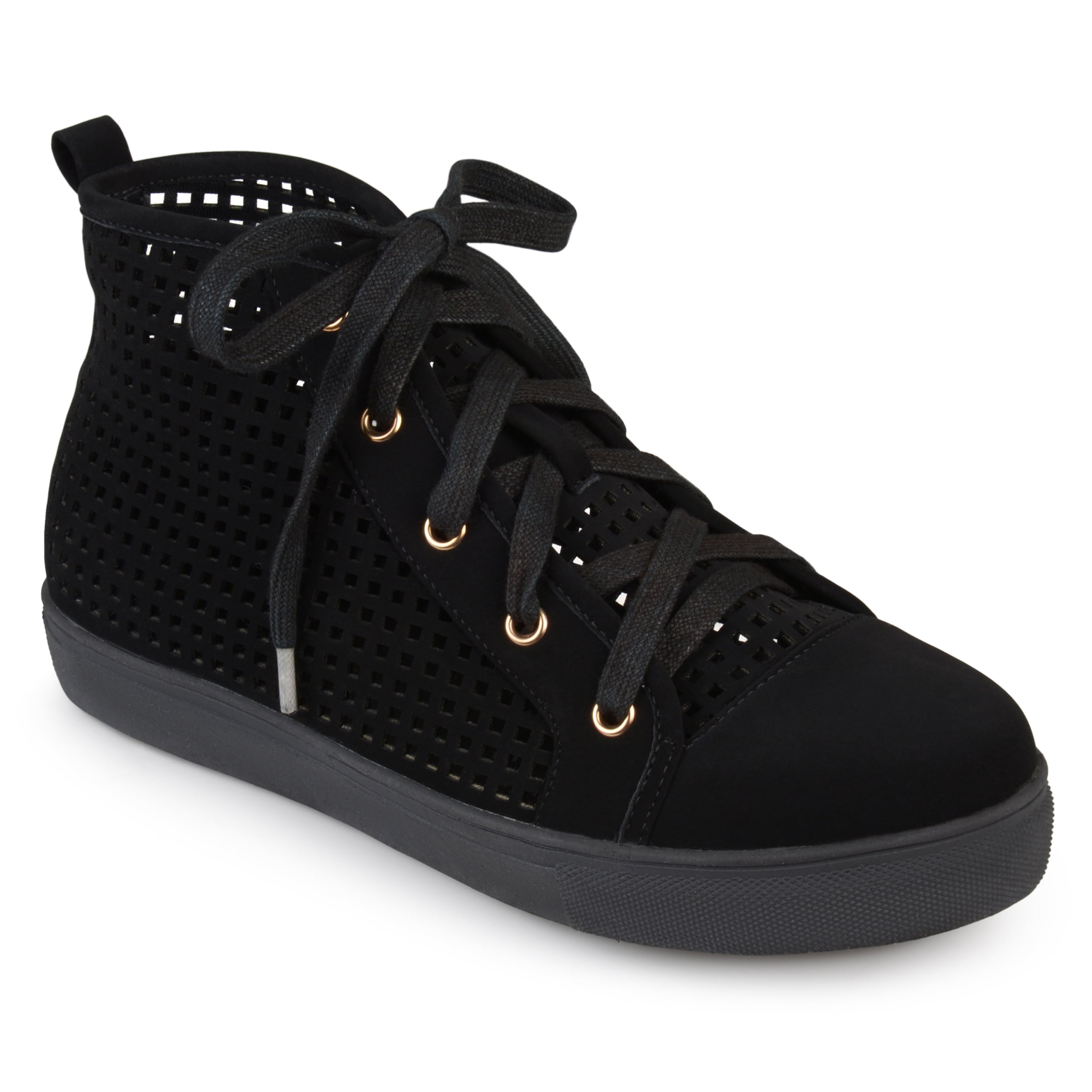 all black high top sneakers womens