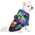 thumbnail image 2 of Balery Neon Graffiti Urban Art Sudadera con Capucha para Perros Pequeños – Ropa para Mascotas, Disfraz para Perros y Gatos, Ideal para Fiestas y Cosplay-Medium, 2 of 7
