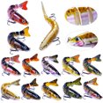 thumbnail image 2 of Cebo de múltiples secciones Luya, pez de 12,8 cm y 18 g, cebo duro de simulación, microobjeto, cebo falso para cazón Luya, pesca en el mar, 2 of 6
