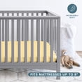 thumbnail image 3 of Bare Home 2 Pack Fitted Sheets - Premium 1800 Collection - Ultra Soft - Crib, Morning Sun/White, 3 of 8