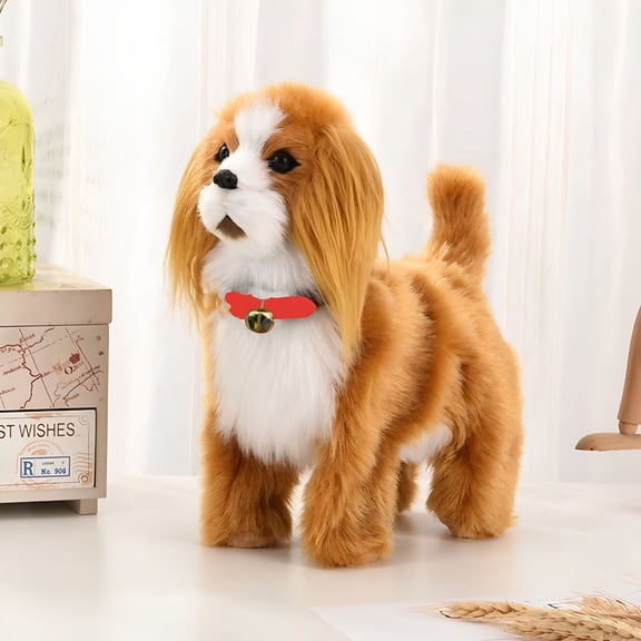 BESTSKY Interactive Electronic Plush Puppy Robot Dog Toy with Sound Control,Music,and Touching Control