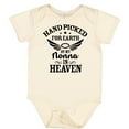 thumbnail image 3 of Inktastic Handpicked for Earth by My Nonna in Heaven with Angel Wings Boys or Girls Baby Bodysuit, 3 of 5