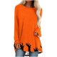 thumbnail image 2 of Ichuanyi liquidación de mujeres moda de verano estampado casual redonda redonda de manga suelta camiseta de manga larga blusa ICHUANYI WER202308247584, 2 of 5