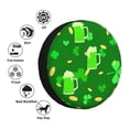 thumbnail image 4 of Yiaed St Patrick's Day2 Print Tire Wheel Cover, Waterproof Spare Tire Cover Fit for Jeep, Truck,Trailer, RV, SUV, Camper and Most Vehicle-17 inch, 4 of 6