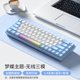thumbnail image 5 of Teclado mecánico de 68 teclas con cable USB, ergonómico, con conexión en caliente, rojo, azul y marrón, teclado mecánico para juegos con eje intercambiable en caliente, 5 of 5