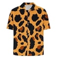 thumbnail image 4 of Awdenio Mens T-shirts Short Sleeve Shirts Casual Novelty Printed Vintage Bowling Shirt Cuba Beach Summer Shirts Button Up Shirt, 4 of 5