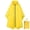 Yellow, variant on Bocaoying Reusable Rain Ponchos for Adults, Waterproof Raincoat Hooded with Pockets and Zipper, Unisex Rain Ponchos for Women Men Walking Cycling Hiking, Large Size, Yellow/Blue, Thickened