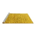 thumbnail image 2 of Ahgly Company Machine Washable Indoor Square Oriental Yellow Modern Area Rugs, 6' Square, 2 of 4