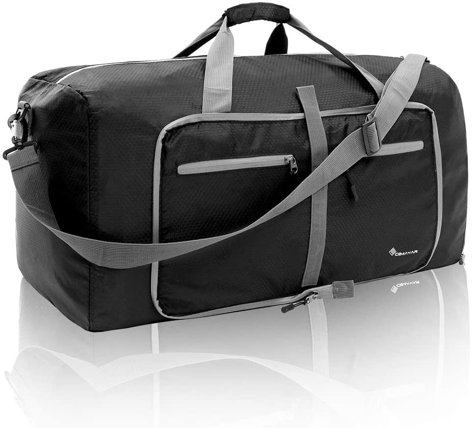 Duffel Bag 65L Packable Duffle Bag with Shoes Compartment Unisex Travel Bag Water-Resistant Duffle Bag