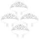 thumbnail image 5 of EeaseMX 4 diademas de diamantes de imitación con forma de corona para el cabello con peine de doble punta, tiara de boda, joyería para el cabello para novia, decoración para mujer., 5 of 8