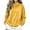 Yellow, variant on XUNKUSGA Mock Neck Sweatshirt Soft Velvet Sweatshirt for Women Casual Loose Pullover Top Classic Solid Color Long Sleeve Warm Fall Winter Tops for Women with Pockets S