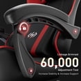 thumbnail image 5 of HLDIRECT Ergonomic Gaming Chair with Footrest, Gamer Chair with Lumbar & Headrest, Computer Chair for Adults, Black & Red, 5 of 6