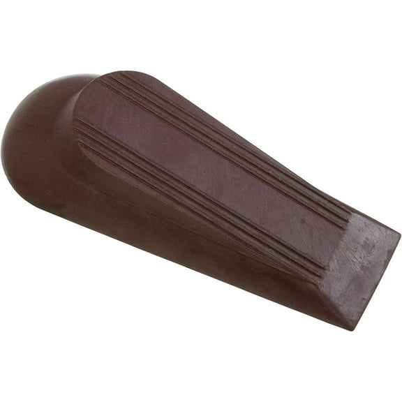 National Hardware Door Stop Solid Doorstop - 5" Brown
