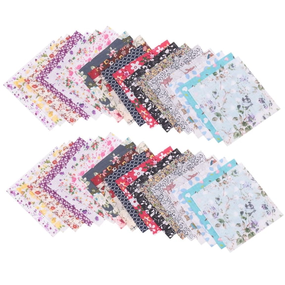 New Arrivals Fabric Patchwork Craft Cotton Material Batiks Mixed Squares Bundle, 10 x 10cm, 100-Pack