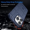 thumbnail image 3 of Durable Sturdy Phone Case for iPhone 14 Pro Max, Heavy Duty Shockproof Slim Rugged Phone Case Bumper Rugged Cover for iPhone 14 Pro Max HD Blue, 3 of 14