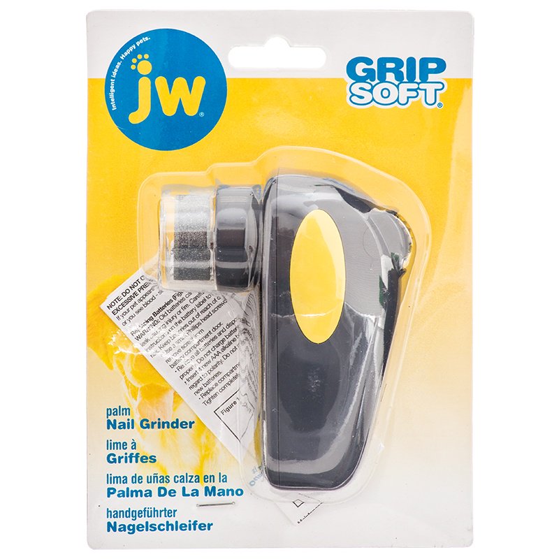 JW GripSoft Palm Nail Grinder for Dogs 4\" Long x 3\" Wide Walmart