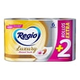 thumbnail image 1 of Papel higiénico Regio Luxury Almond Touch 6 rollos con 205 hojas dobles c/u, 1 of 4