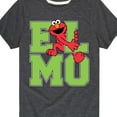 thumbnail image 3 of Sesame Street - Elmo Collegiate - Toddler and Youth Short Sleeve Graphic T-Shirt, 3 of 5